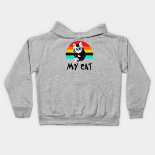 my cat my cat Kids Hoodie